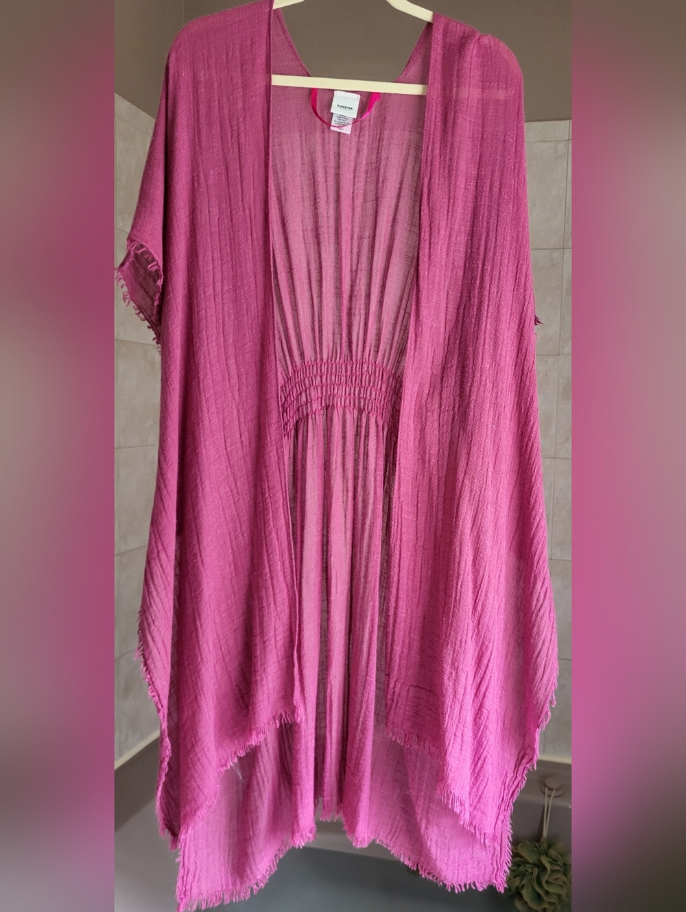 Dusty Rose Gauze Kimono